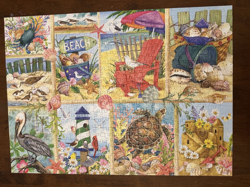 Cobble Hill: Day At The Beach - Cobble Hill puzzle collectible [Barcode 625012453448] - Main Image 2