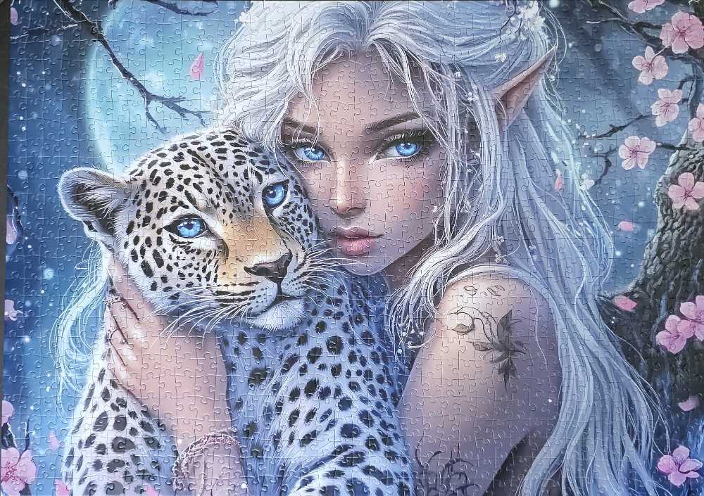 Moonlit Elf And Leopard - Tucocoo puzzle collectible - Main Image 2