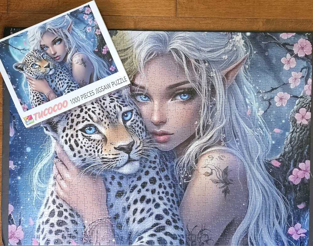 Moonlit Elf And Leopard - Tucocoo puzzle collectible - Main Image 3