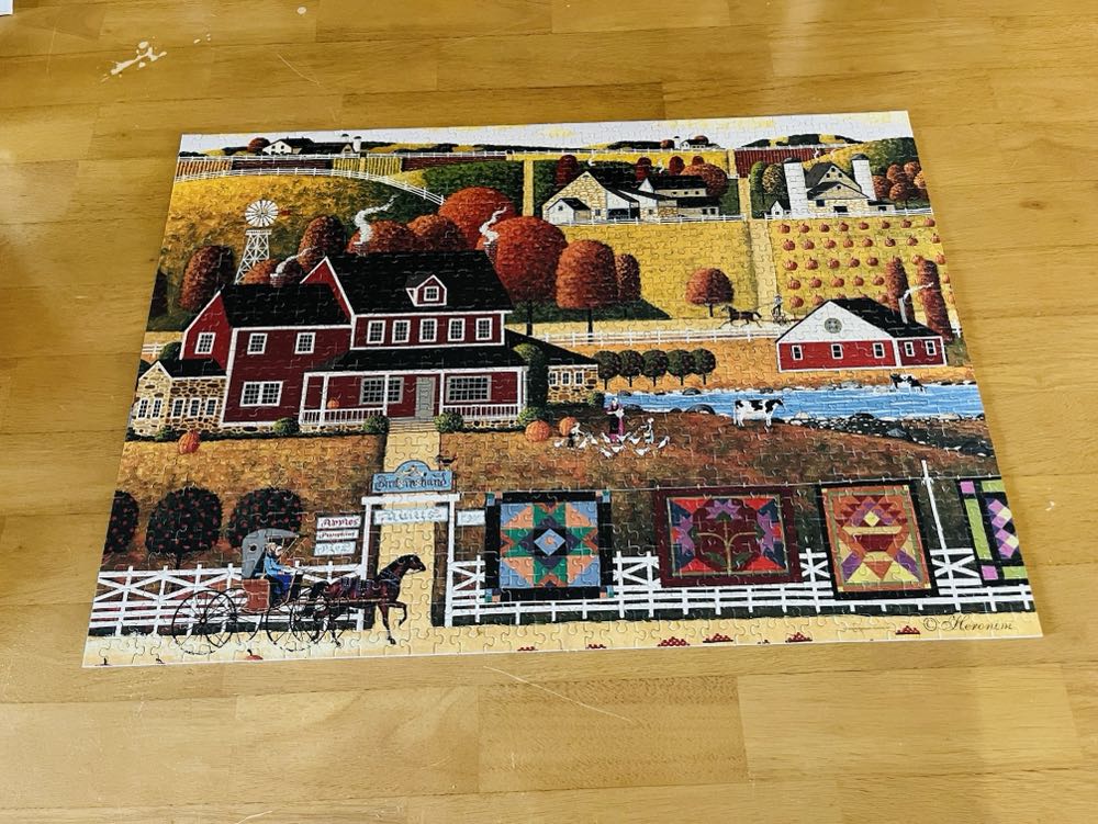 Bird In Hand Quilts - Hometown Collection - Roseart puzzle collectible [Barcode 072348092009] - Main Image 2