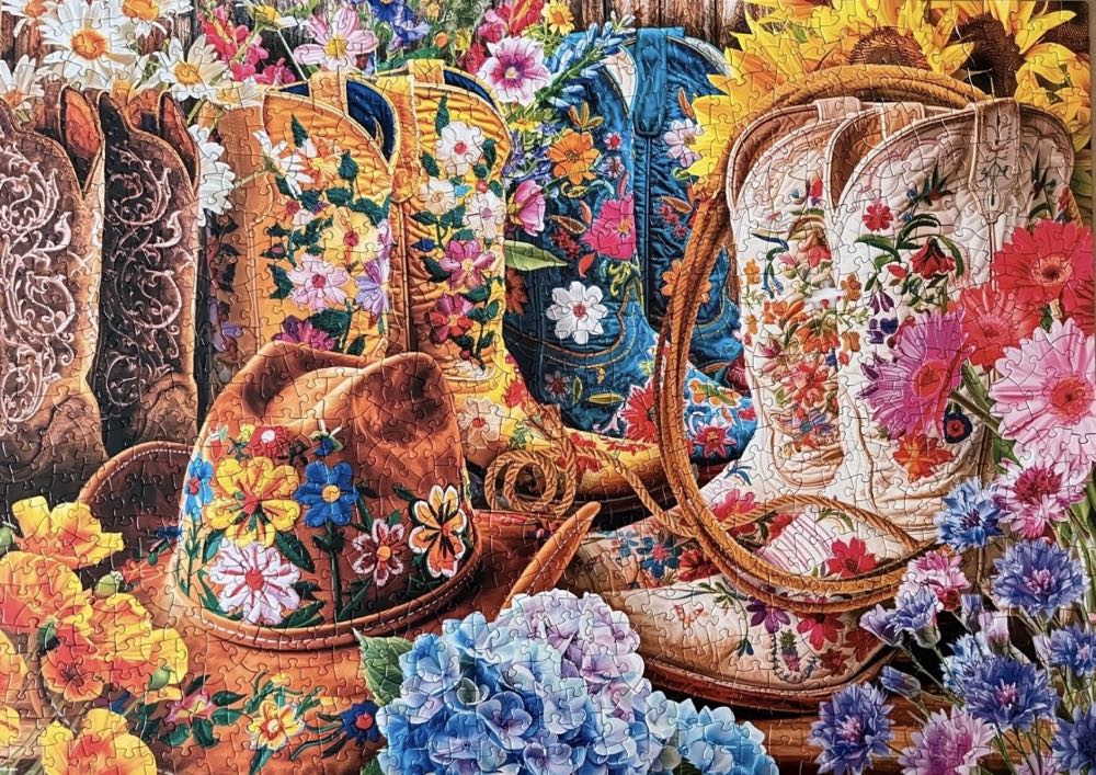 Cowgirl Boots - EuroGraphics puzzle collectible [Barcode 0628136659482] - Main Image 3