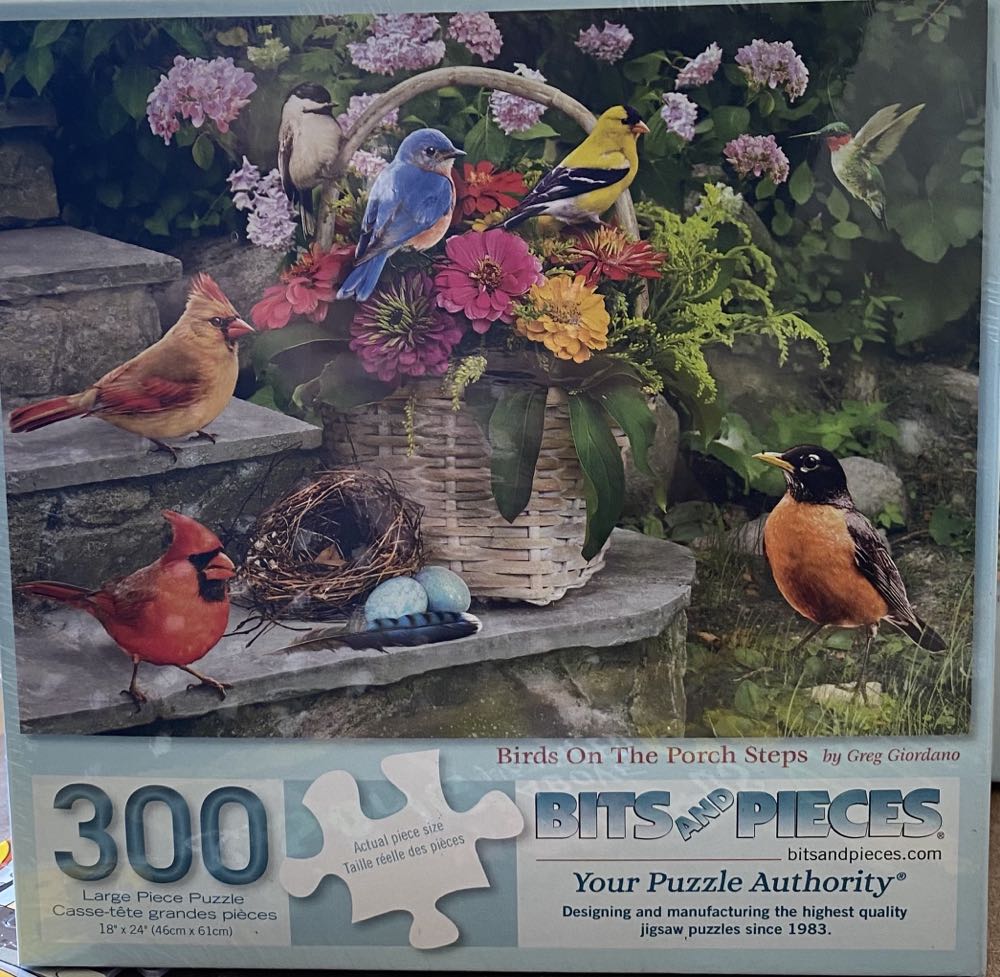 Birds On The Porch Steps - Bits & Pieces puzzle collectible [Barcode 192949076861] - Main Image 2