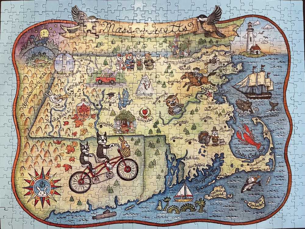 Massachusetts - Heritage puzzle collectible [Barcode 654497105375] - Main Image 2