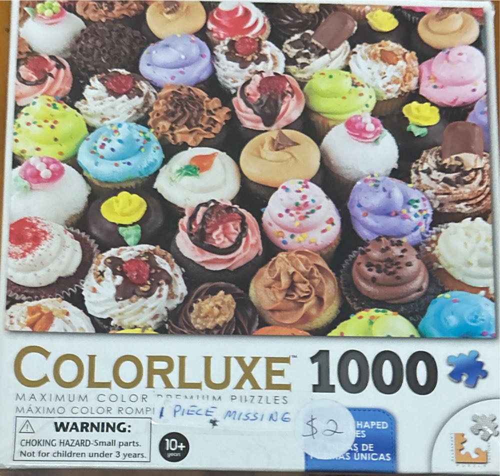 Colorluxe 1000 Colorful Cupcakes - Colorluxe puzzle collectible [Barcode 9341102313515] - Main Image 2