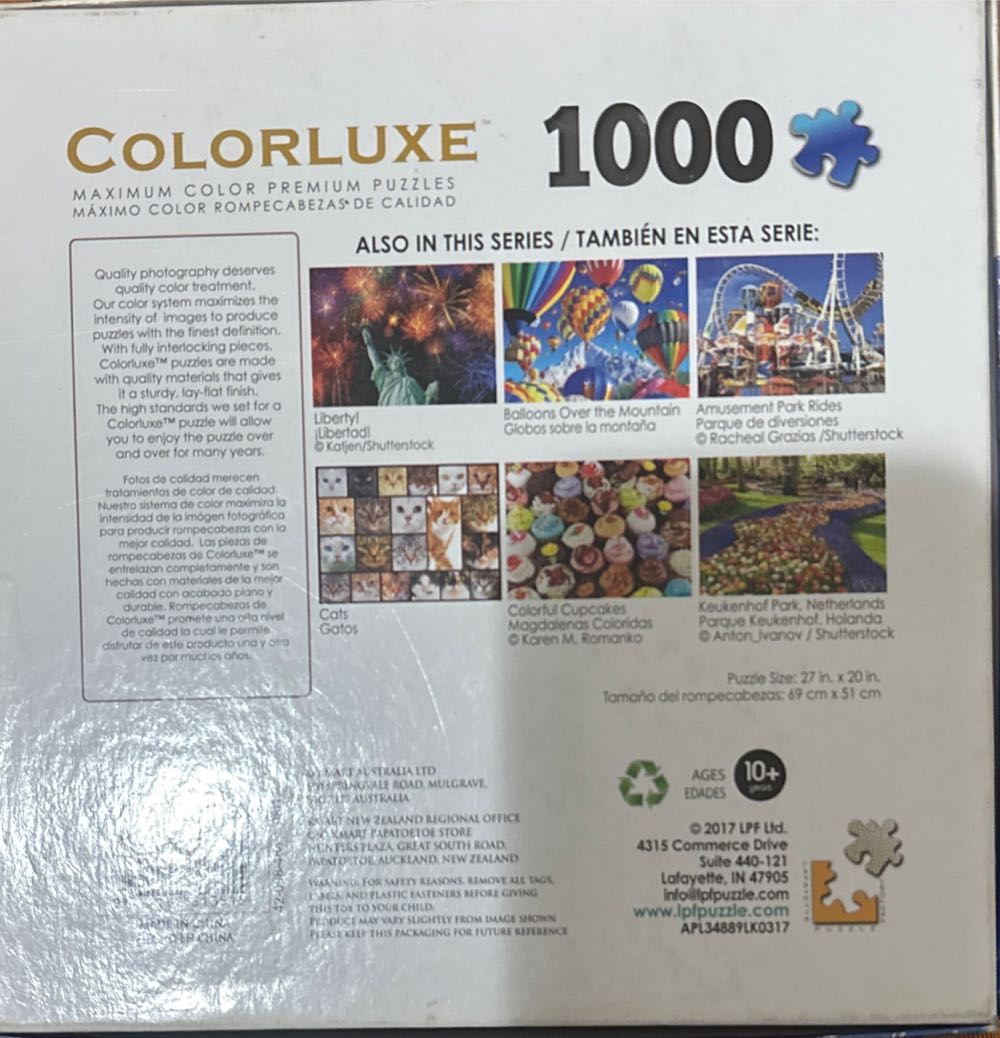 Colorluxe 1000 Colorful Cupcakes - Colorluxe puzzle collectible [Barcode 9341102313515] - Main Image 3