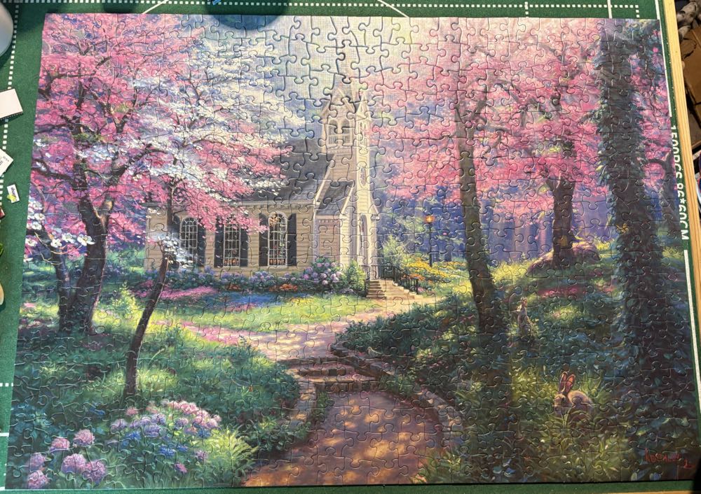 Cobble Hill 500 Piece Puzzle Spring’s Embrace Sample Poster Included - Cobble Hill puzzle collectible [Barcode 625012450584] - Main Image 2