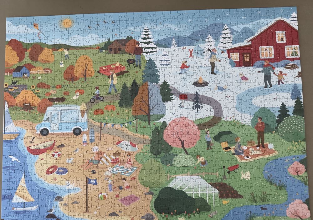 Four Seasons - Penny Puzzle puzzle collectible [Barcode 5710470251233] - Main Image 2