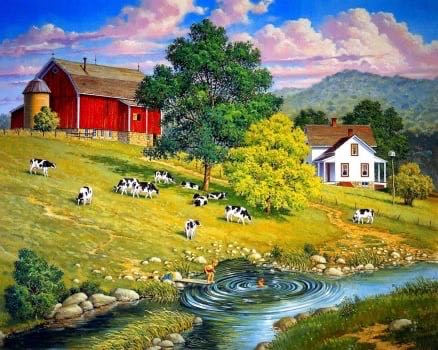 Good Old Summertime 🧩 - Bits And Pieces puzzle collectible [Barcode 704812494063] - Main Image 2