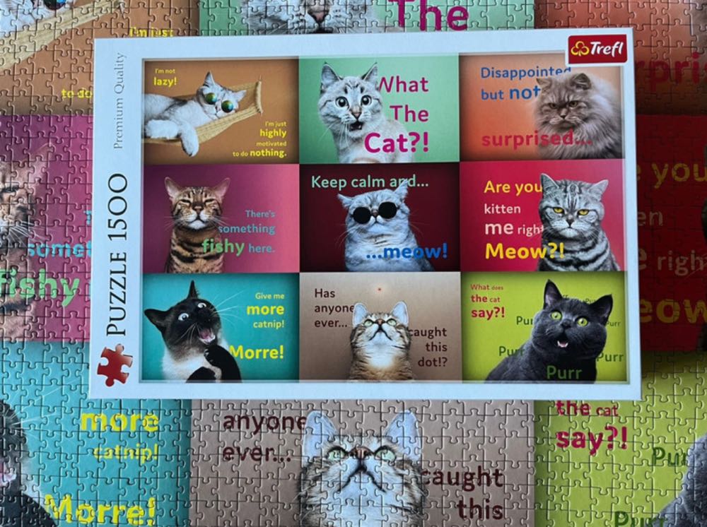 Funny Cats Faces 🟦 - Trefl puzzle collectible [Barcode 5900511262124] - Main Image 4