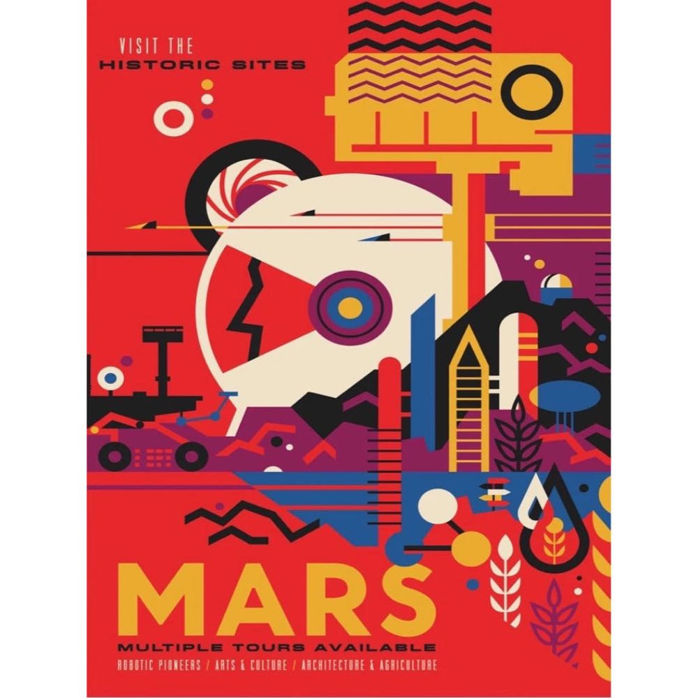 Visit Mars - New York Puzzle Co. puzzle collectible - Main Image 2