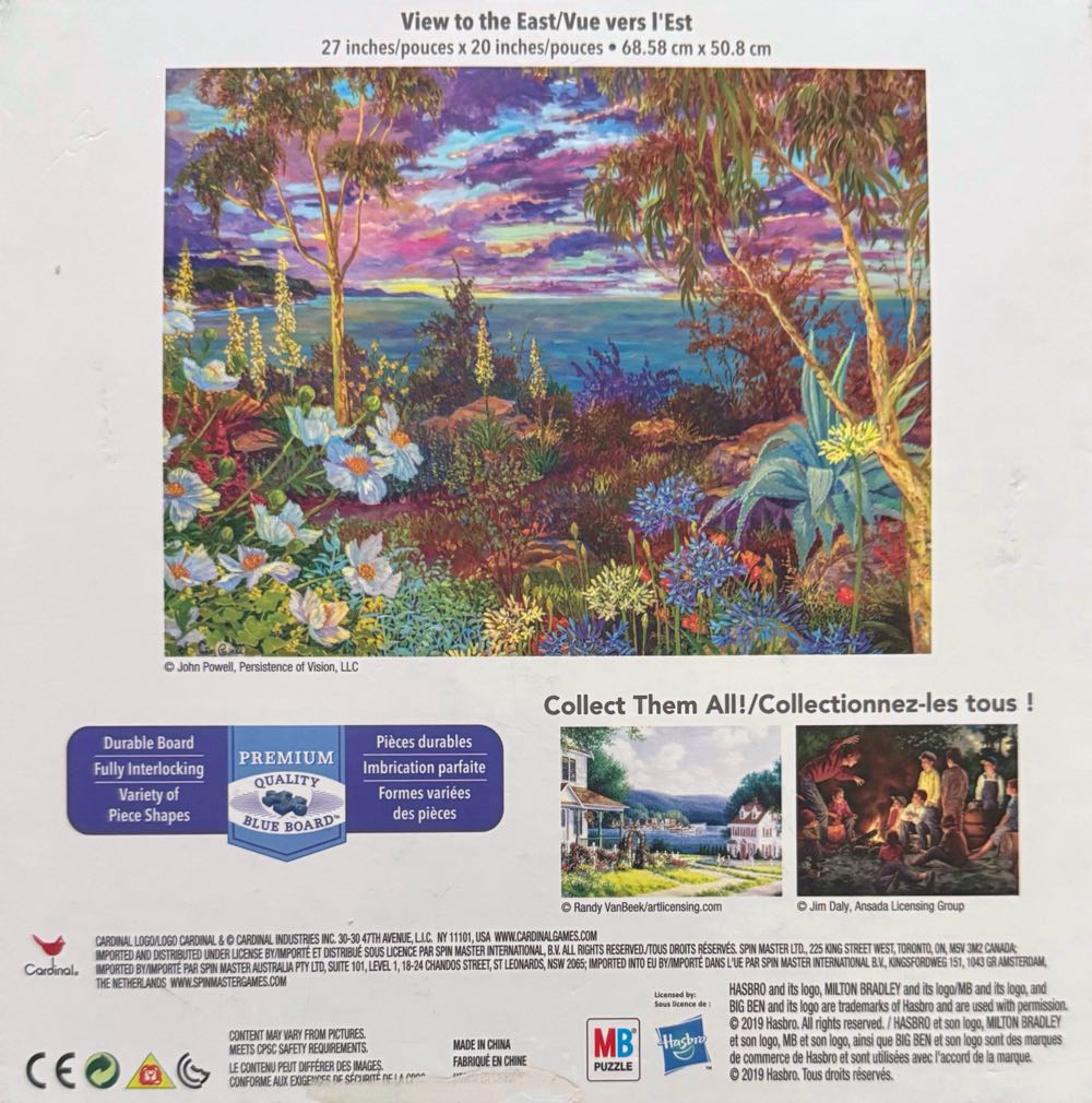 View to the East*^ - Milton Bradley puzzle collectible [Barcode 778988299906] - Main Image 3