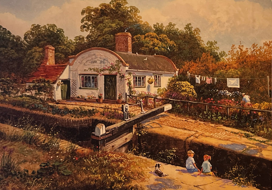 Stratford Canal Cottage🟦 - Falcon de luxe puzzle collectible [Barcode 8710126151112] - Main Image 2