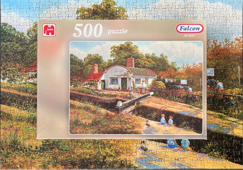 Stratford Canal Cottage🟦 - Falcon de luxe puzzle collectible [Barcode 8710126151112] - Main Image 4