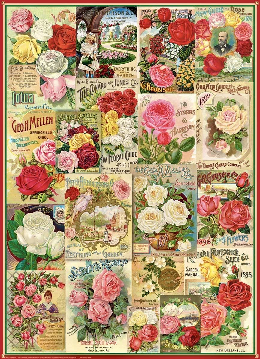 Seed Catalog Collection : Roses - Eurographics puzzle collectible [Barcode 628136608107] - Main Image 2