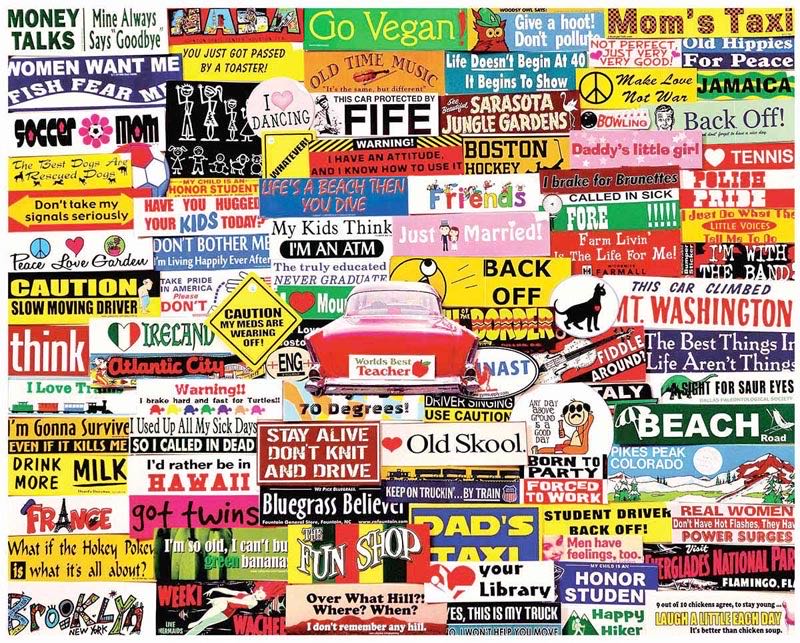 Bumper Stickers - White Mountain puzzle collectible [Barcode 724819255764] - Main Image 2