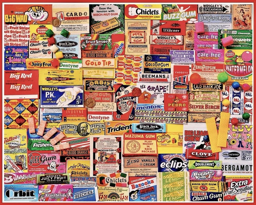 Gum Wrappers - White Mountain puzzle collectible [Barcode 724819254620] - Main Image 2
