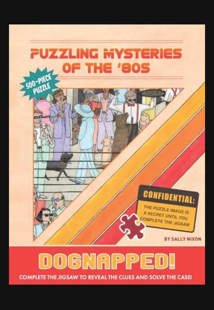 Puzzling Mysteries Of The ’80s Dognapped! - Chronicle Books puzzle collectible [Barcode 9781797222257] - Main Image 2