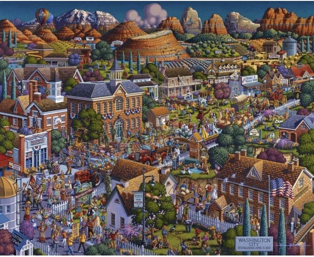 Washington City-NIB Kim-Jennifer - Dowdle puzzle collectible - Main Image 3