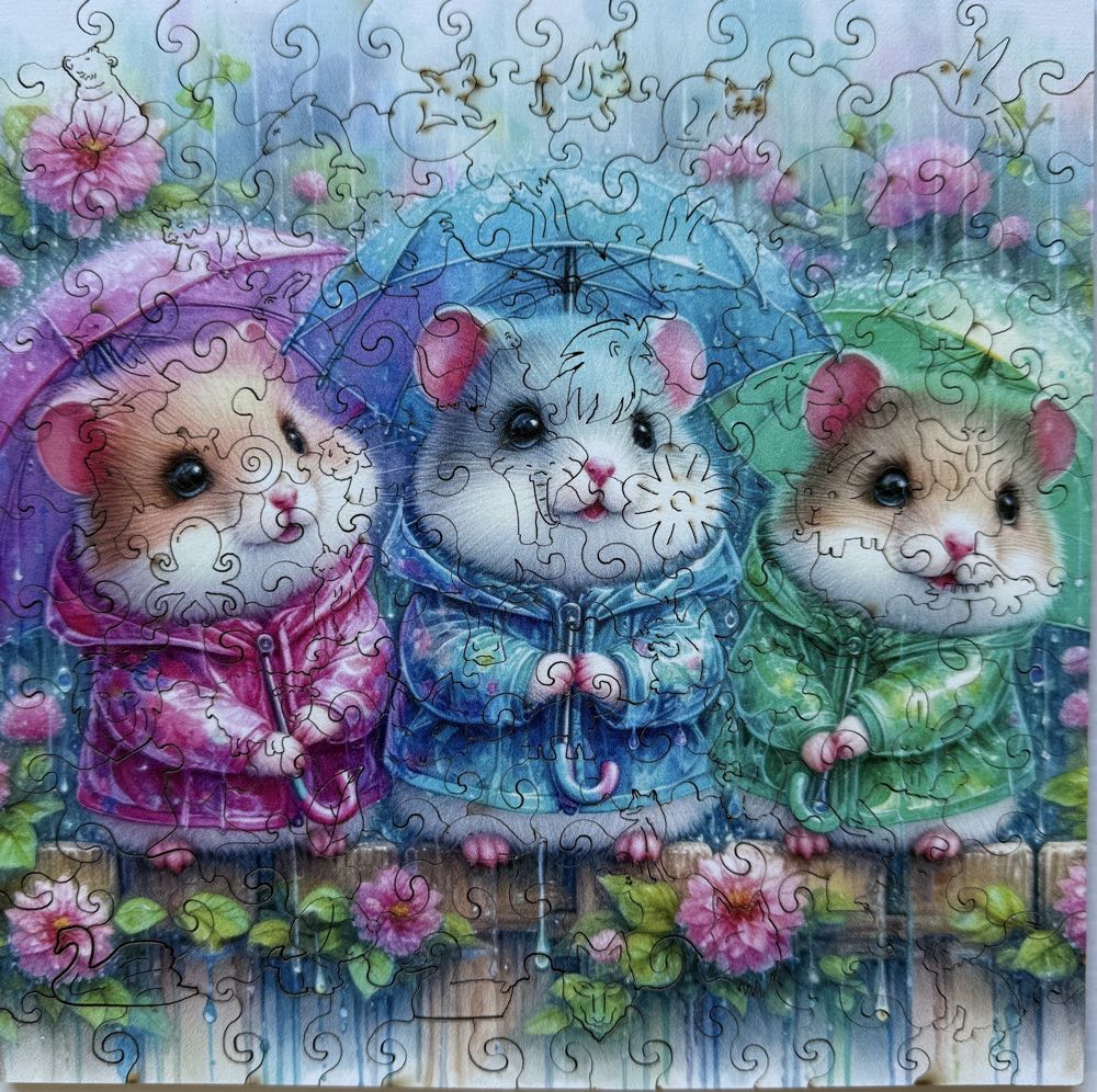 Colorful Mouse, Wooden Puzzle - Temu puzzle collectible - Main Image 2