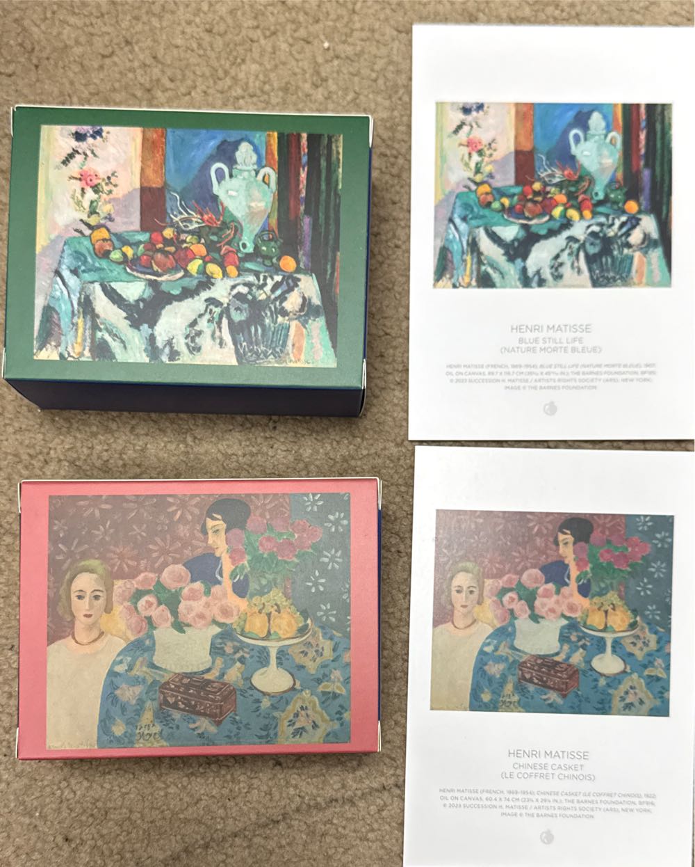 Henri Matisse Puzzle Set (No. JT002) - Pomegranate puzzle collectible [Barcode 9781087509327] - Main Image 2