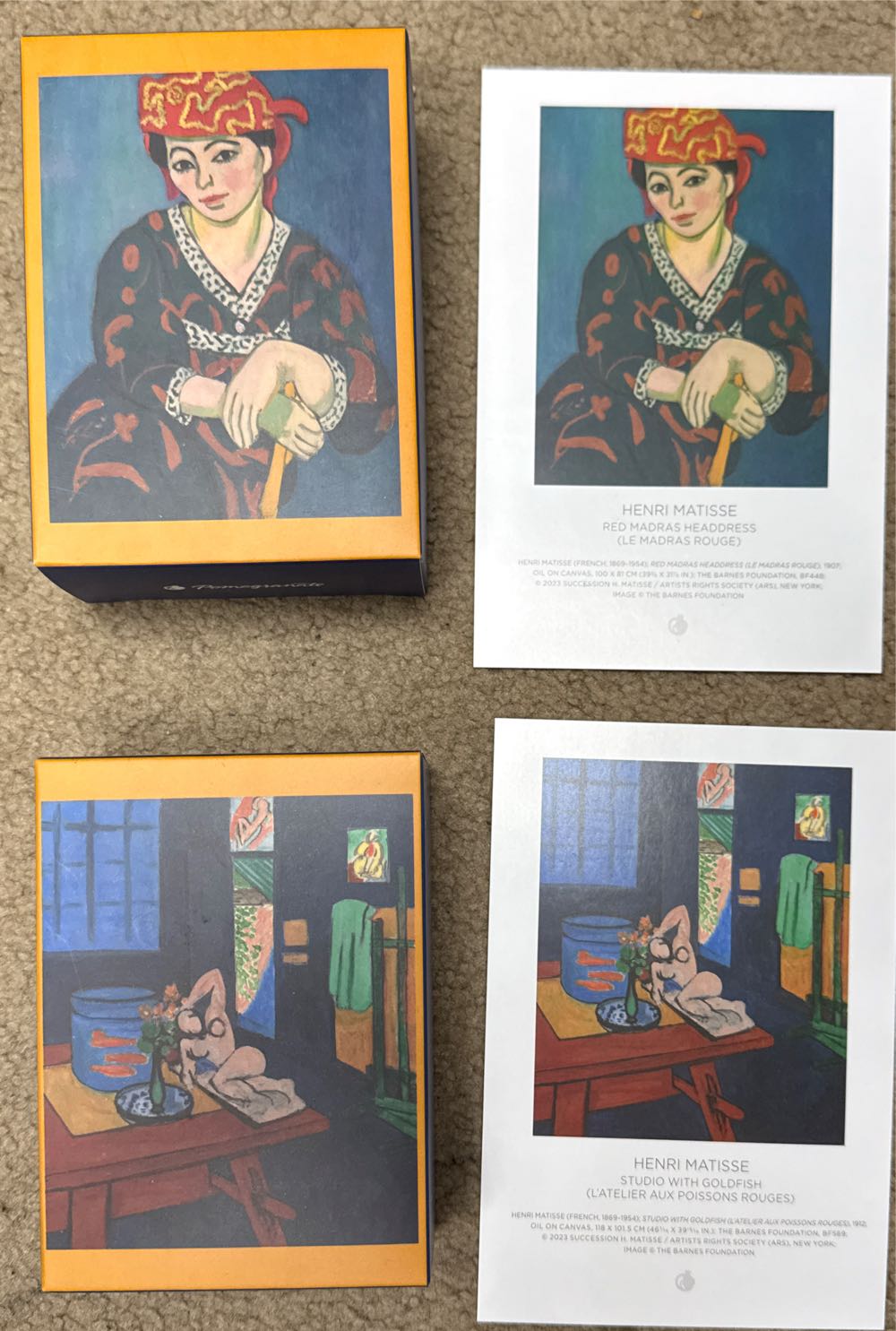 Henri Matisse Puzzle Set (No. JT002) - Pomegranate puzzle collectible [Barcode 9781087509327] - Main Image 3