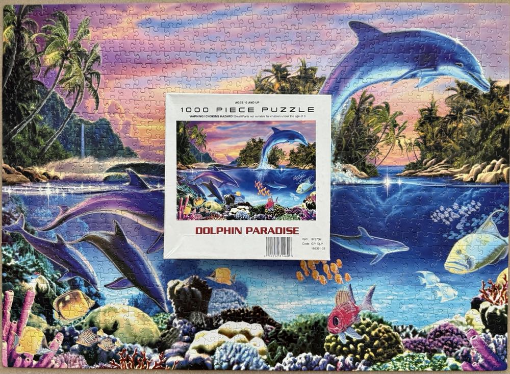 Dolphin Paradise - Asian Brand puzzle collectible [Barcode 099252814602] - Main Image 2