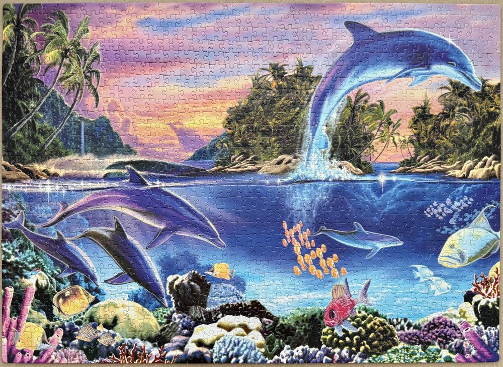 Dolphin Paradise - Asian Brand puzzle collectible [Barcode 099252814602] - Main Image 3