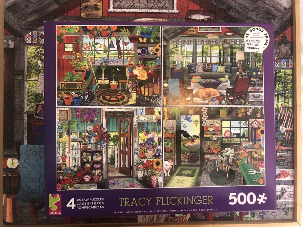 Tracy Flickinger 4 In 1 Puzzle 2 - Ceaco puzzle collectible - Main Image 4