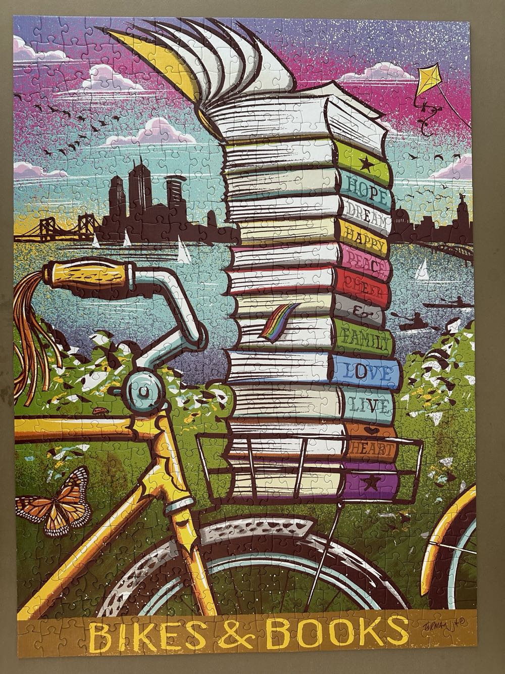 Peace Love Bikes Books - Puzzle Twist puzzle collectible [Barcode 614399102100] - Main Image 2