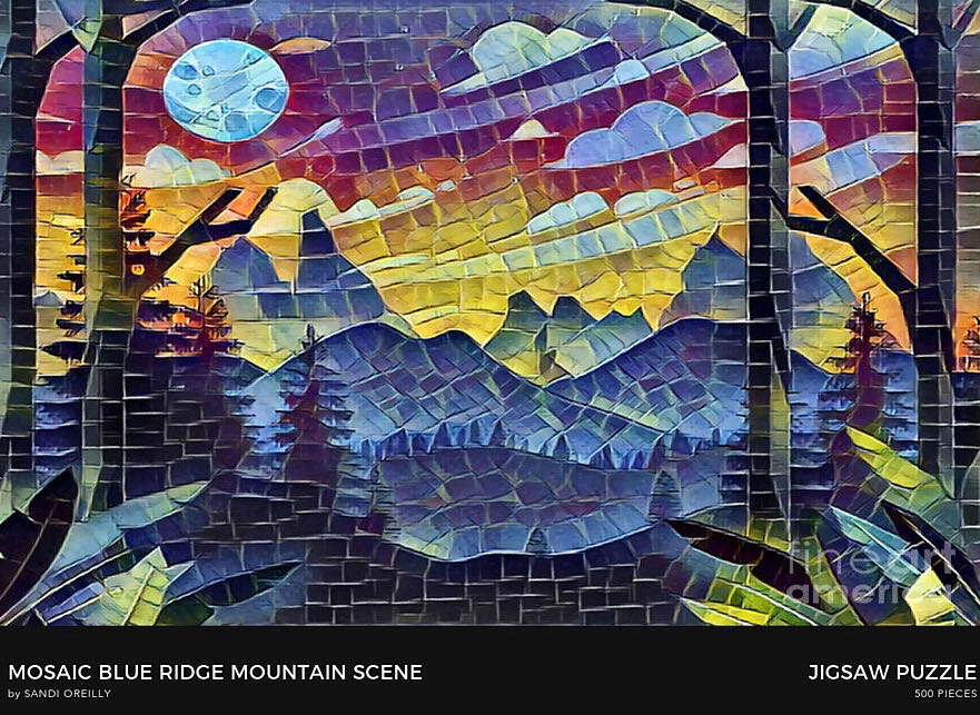 Blue Ridge Mountain Scene - Fine Art America puzzle collectible - Main Image 2