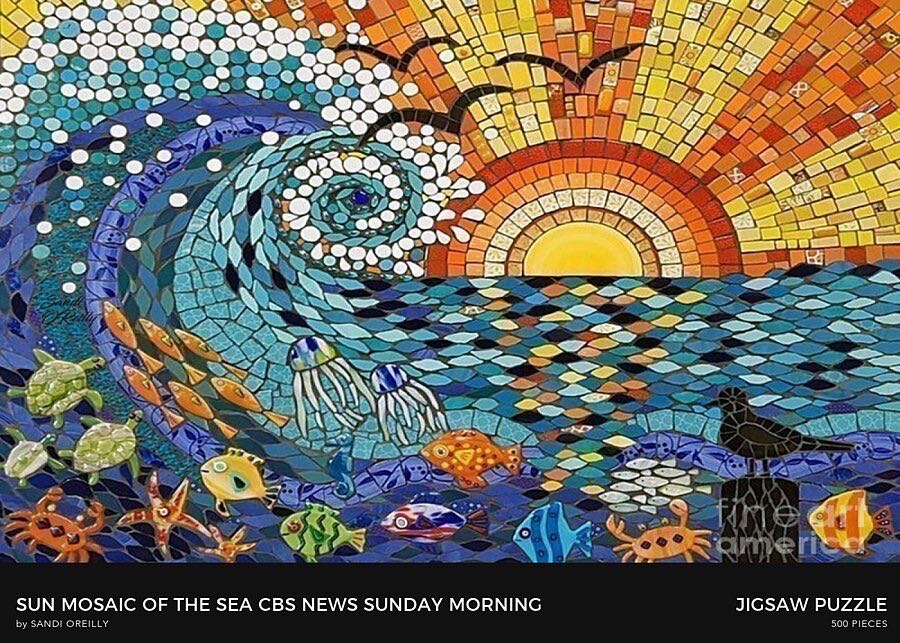 Sun Mosaic of the Sea - Fine Art America puzzle collectible - Main Image 2