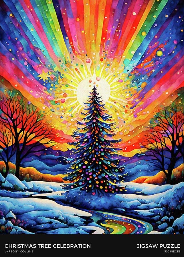Christmas Tree Celebration - Fine Art America puzzle collectible - Main Image 2