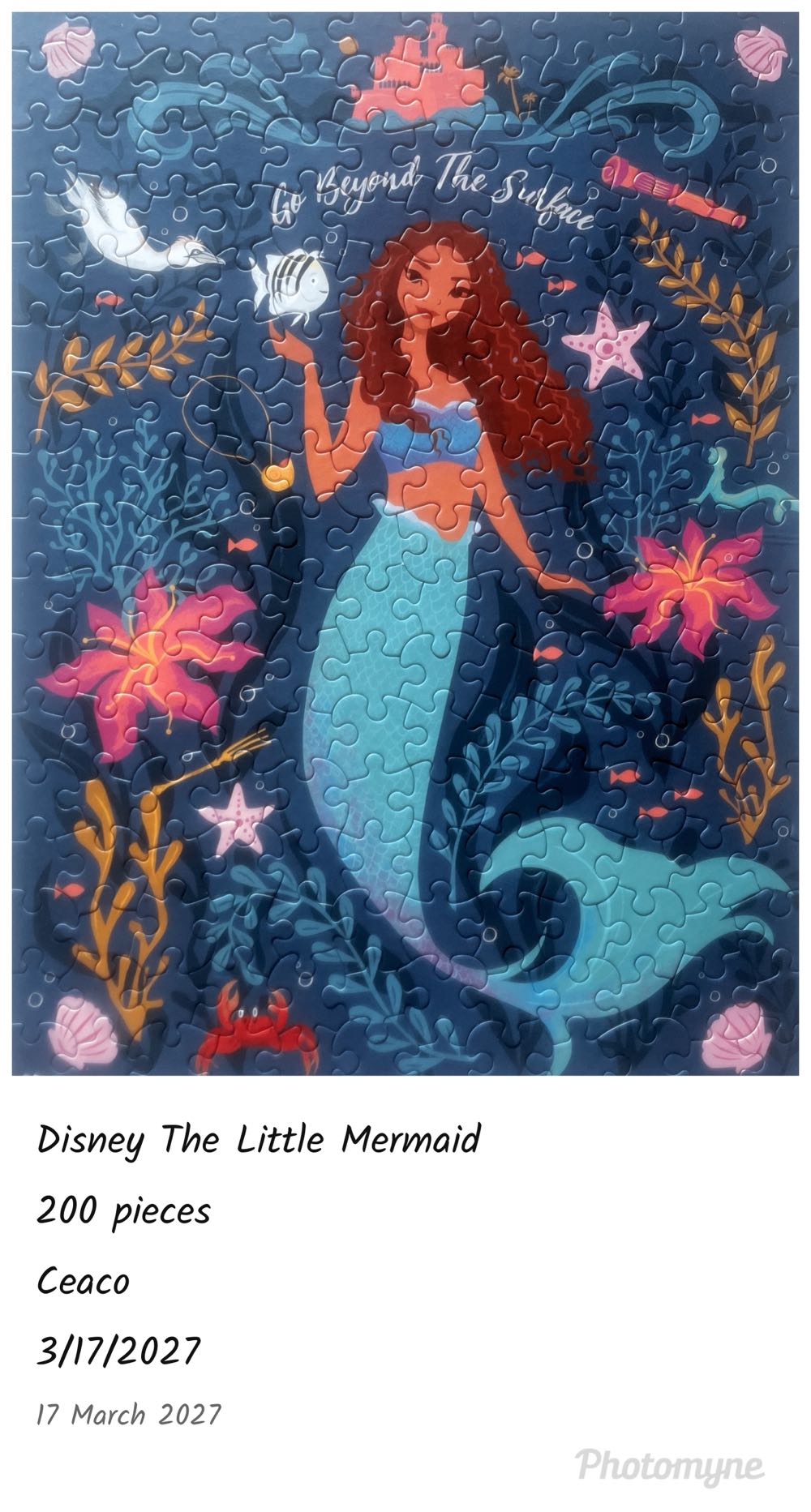 Little Mermaid ”go Beyond The Surface” - Ceaco puzzle collectible [Barcode 021081223874] - Main Image 3