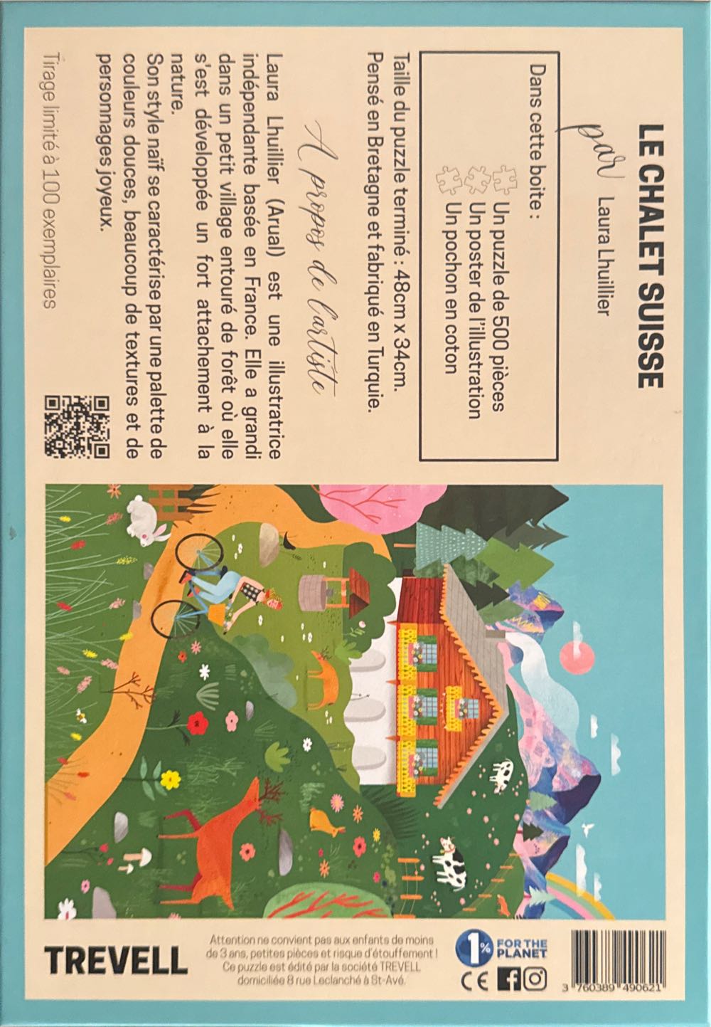 Le Chalet Suisse - Trevell puzzle collectible [Barcode 3760389490621] - Main Image 2