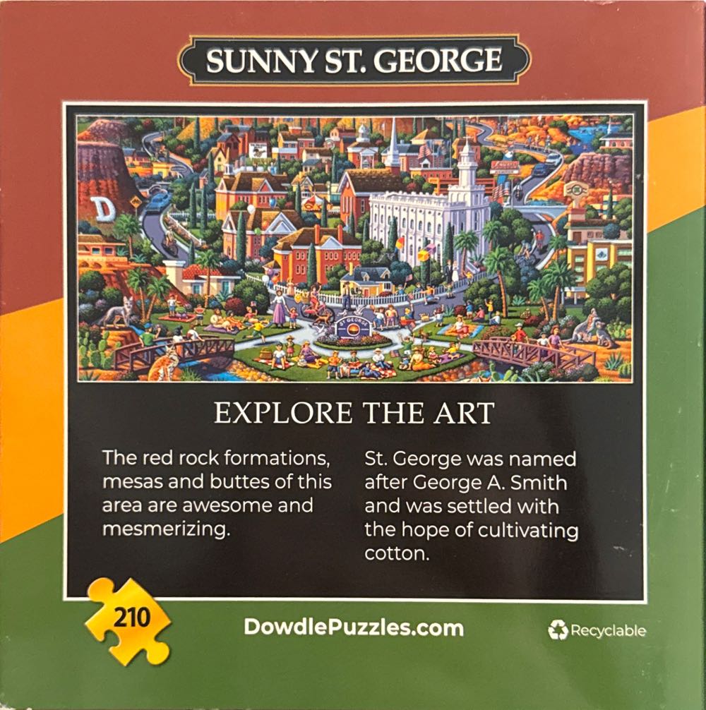 Sunny St. George - Dowdle puzzle collectible [Barcode 671095904506] - Main Image 2