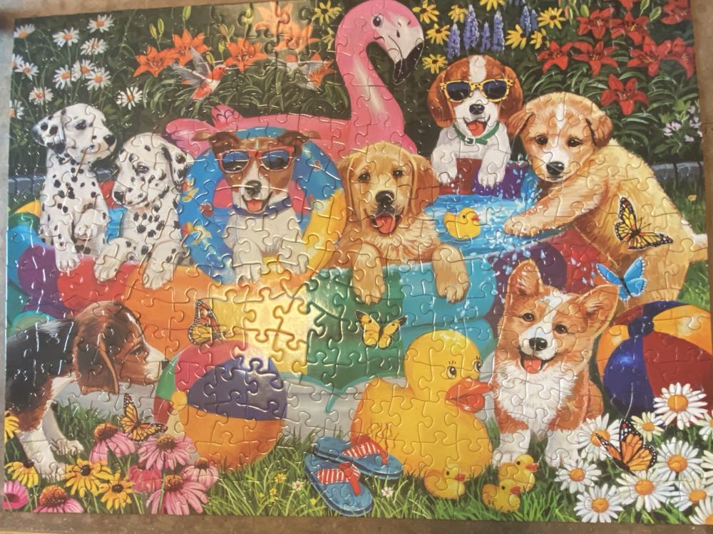 There’s Pups In Our Wading Pool - Bits & Pieces puzzle collectible [Barcode 192949089298] - Main Image 2
