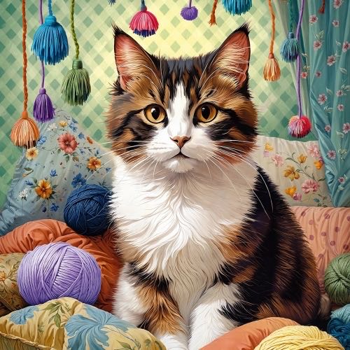 Knitty Cat 🟦 - Cherry Pazzi puzzle collectible [Barcode 5903728731131] - Main Image 2