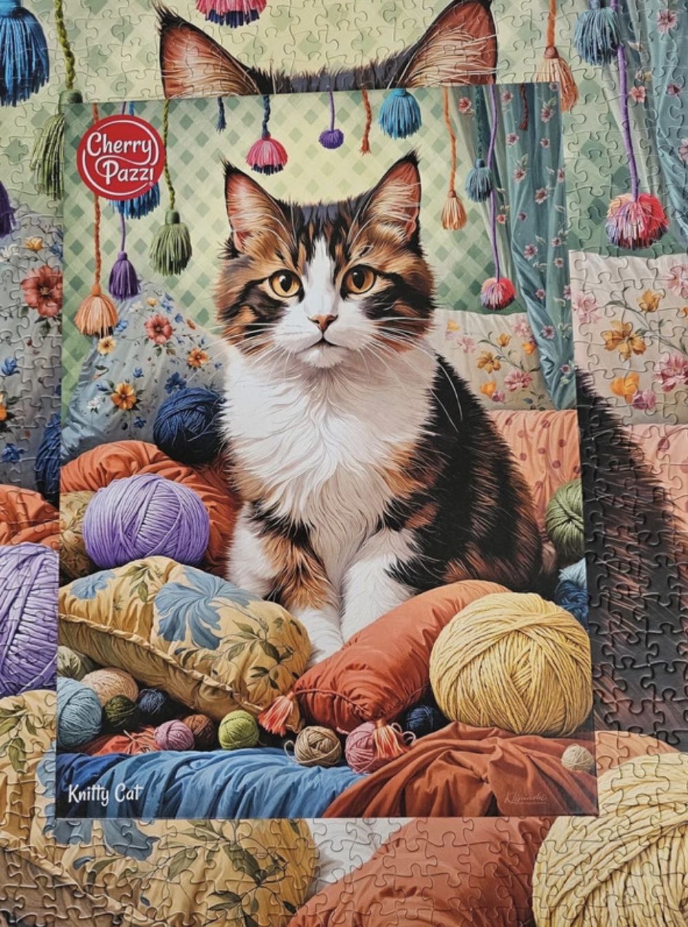 Knitty Cat 🟦 - Cherry Pazzi puzzle collectible [Barcode 5903728731131] - Main Image 4