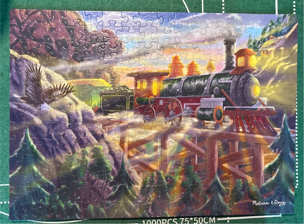 Eagle Canyon Railway - Melissa & Doug puzzle collectible [Barcode 000772031325] - Main Image 2
