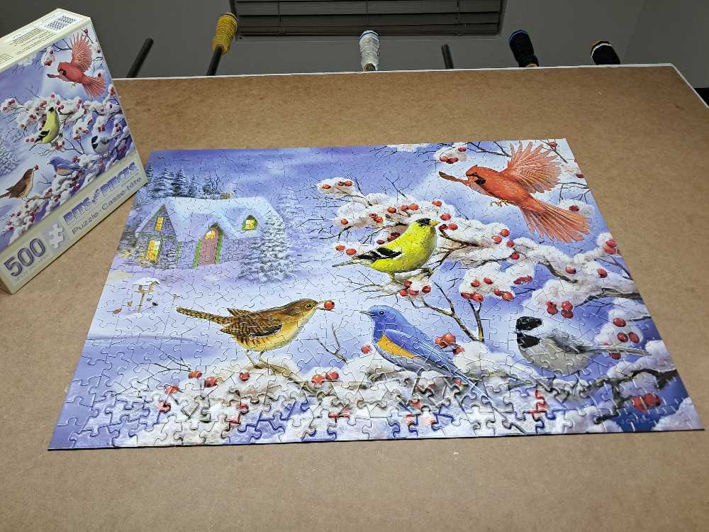 Winter Birds - Bits & Pieces puzzle collectible [Barcode 704812414108] - Main Image 2