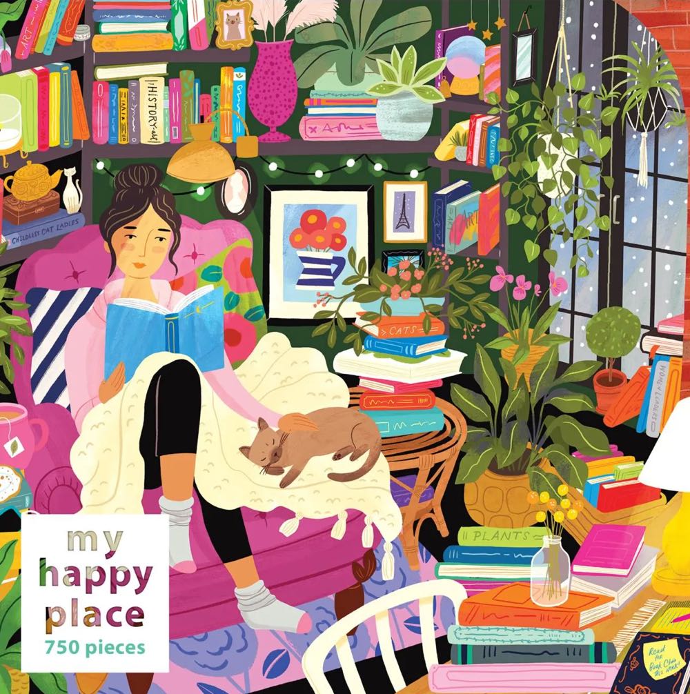 My Happy Place : Reading Nook*^ - RoseArt puzzle collectible [Barcode 4895145440196] - Main Image 2