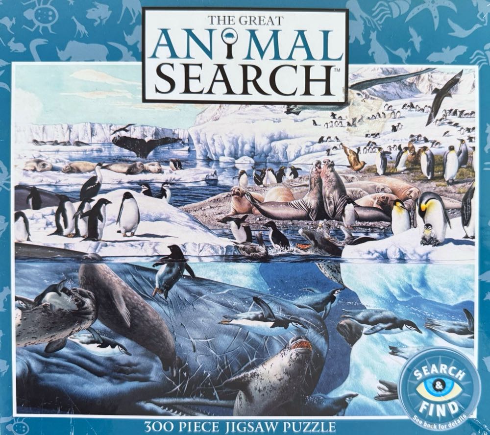 The Great Animal Search : Antarctica - Ceaco puzzle collectible [Barcode 021081022064] - Main Image 2