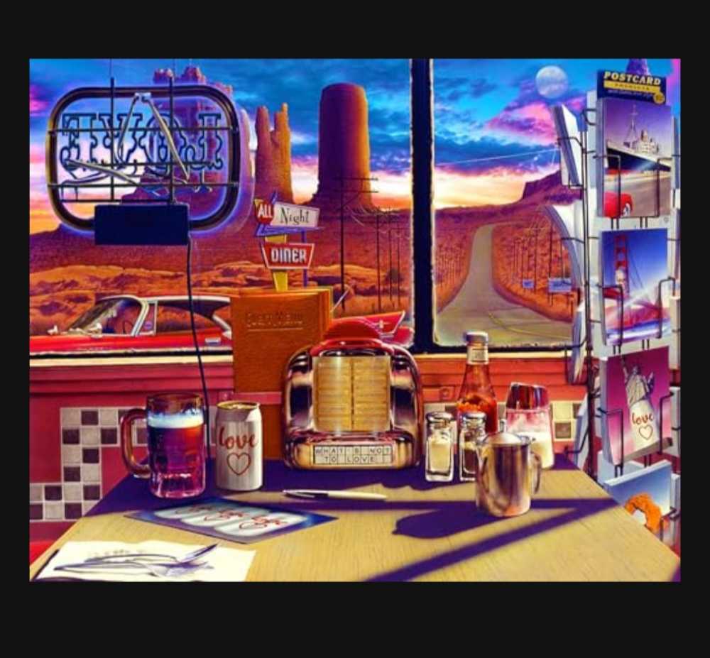 Love’s Diner  - Springbok 🇺🇸 puzzle collectible [Barcode 091683016839] - Main Image 2