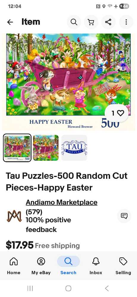 Happy Easter - JJ - Tau Puzzles puzzle collectible [Barcode 810040927621] - Main Image 3