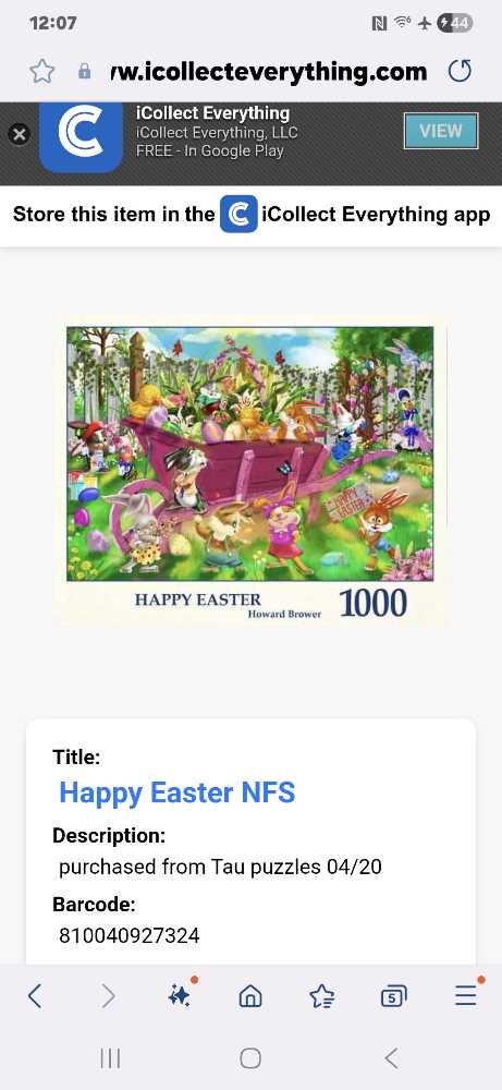 Happy Easter - JJ - Tau Puzzles puzzle collectible [Barcode 810040927621] - Main Image 4