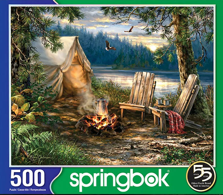 Evening at the Lake*^ - Springbok puzzle collectible - Main Image 2
