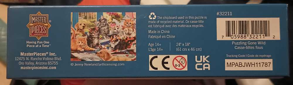 Paws Gone Wild - MasterPieces Inc. puzzle collectible [Barcode 705988322112] - Main Image 4