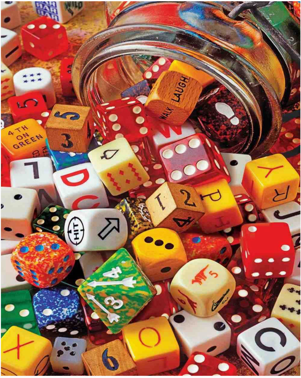 Lucky Roll Gambling Dice - Springbok puzzle collectible [Barcode 226694858684] - Main Image 2