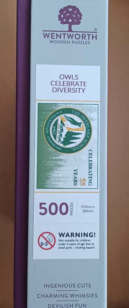 Owls Celebrate Diversity  - Wenthworth Wooden Puzzles puzzle collectible - Main Image 2