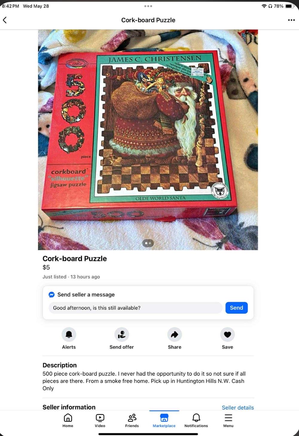 Olde World Santa - Ceaco puzzle collectible [Barcode 0021081010047] - Main Image 4